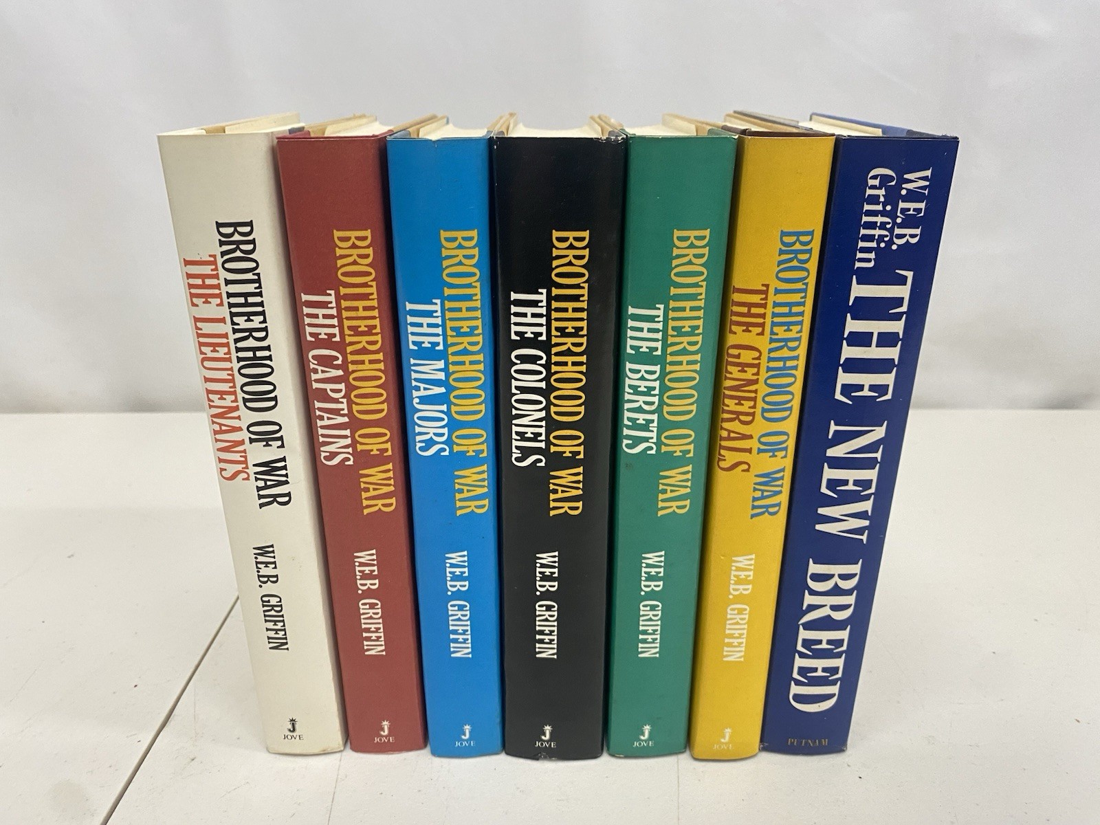 The Brotherhood of War by W.E.B. Griffin 6 Vol HC Set 1982-86 Book Club Edition
