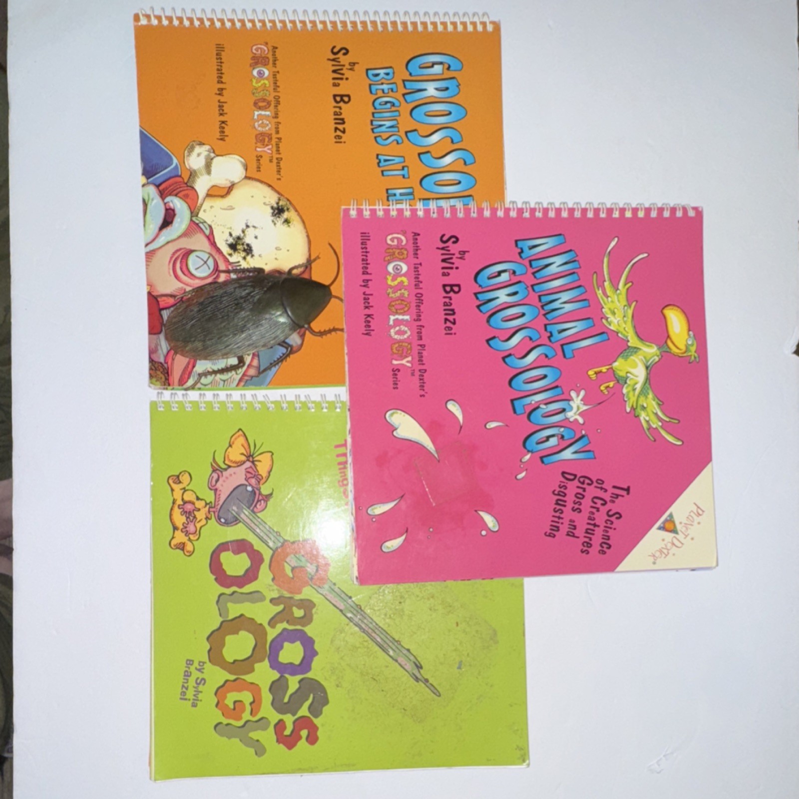 Vintage Grossology Book Lot Sylvia Branzei Spiral Bound Planet Dexter Jack Keely