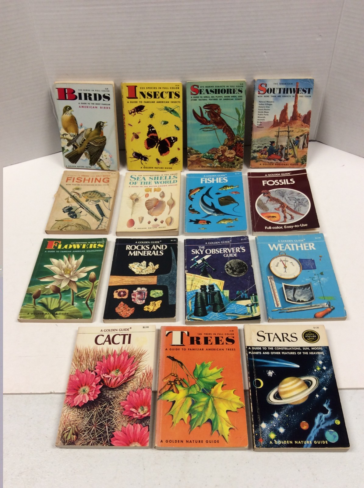 VINTAGE 50s 60s & 70s GOLDEN GUIDE NATURE BOOKS Lot of 15