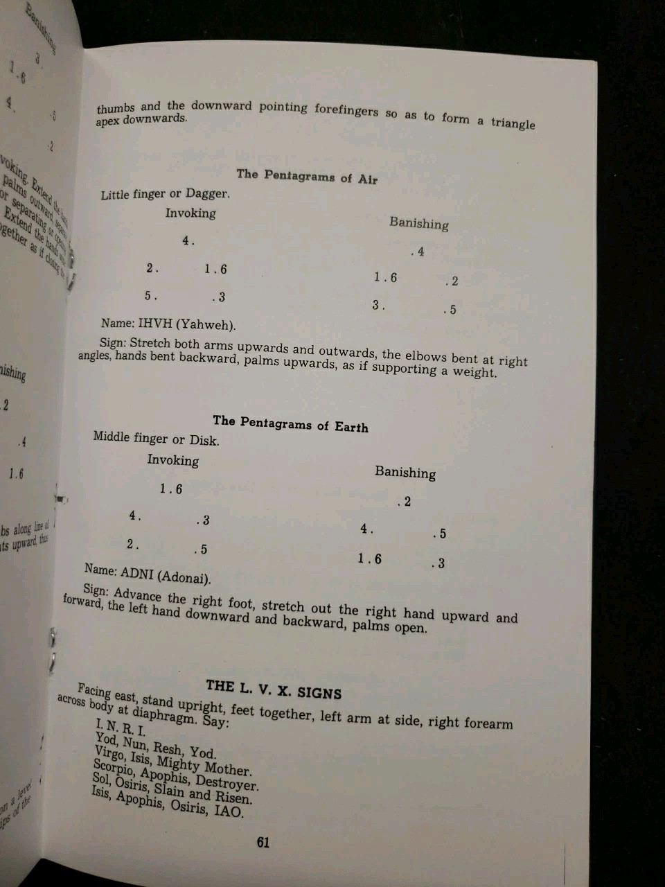 A.M.O.S. Ritual Book Of Magic By Clifford Bias 125 Pages New Reprint