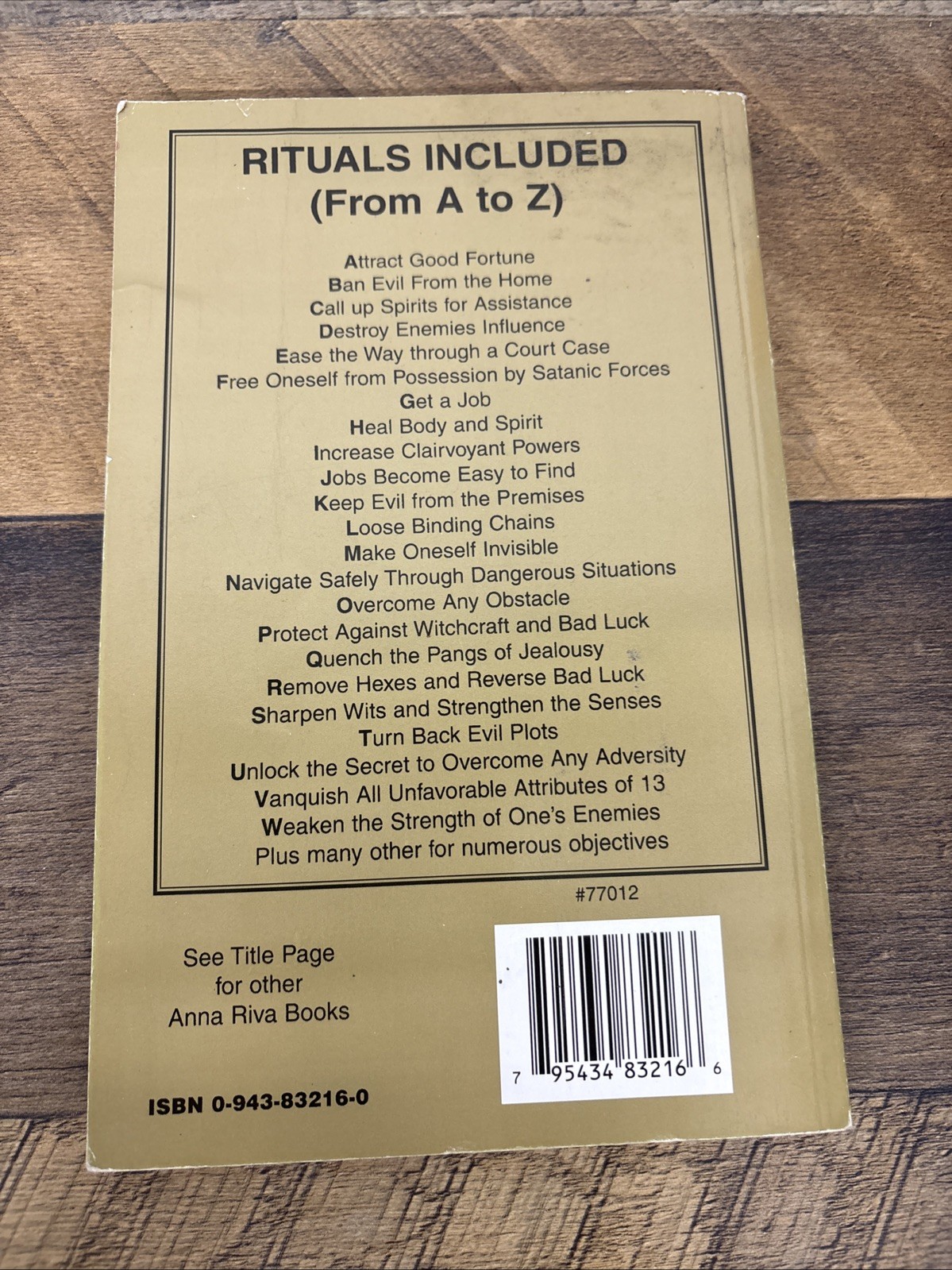 Golden Secrets of Mystic Oils: Over 550 Oils 1300 Spells by Anna Riva Revised