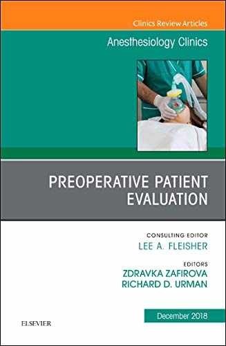 Preoperative Patient – Hardcover, by Zafirova M.D Zdravka; – Very Good