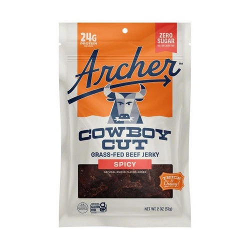 Grass-Fed Zero Sugar Beef Jerky Spicy Sesame Garlic 2 O