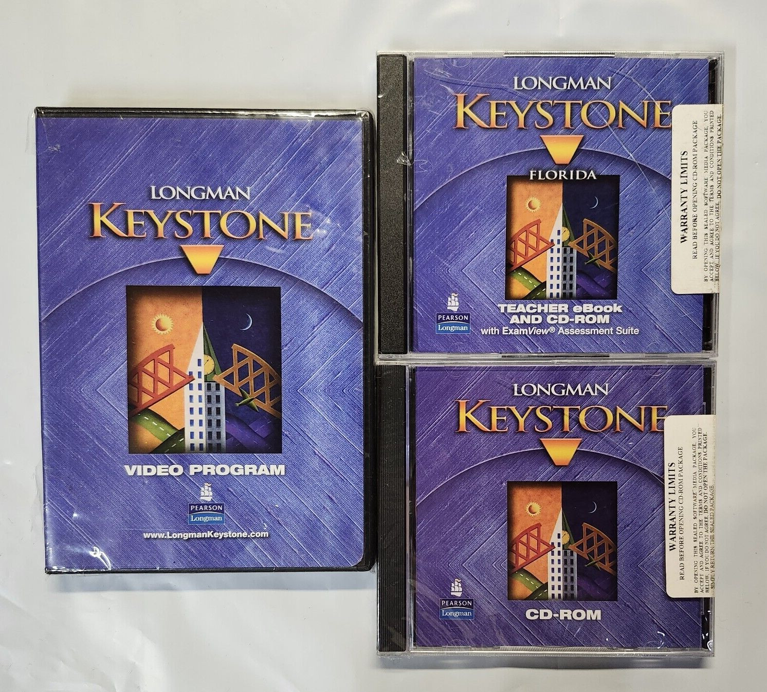 Longman KEYSTONE Level B Set of 3 CD-ROM/DVD + Examview Pearson NEW