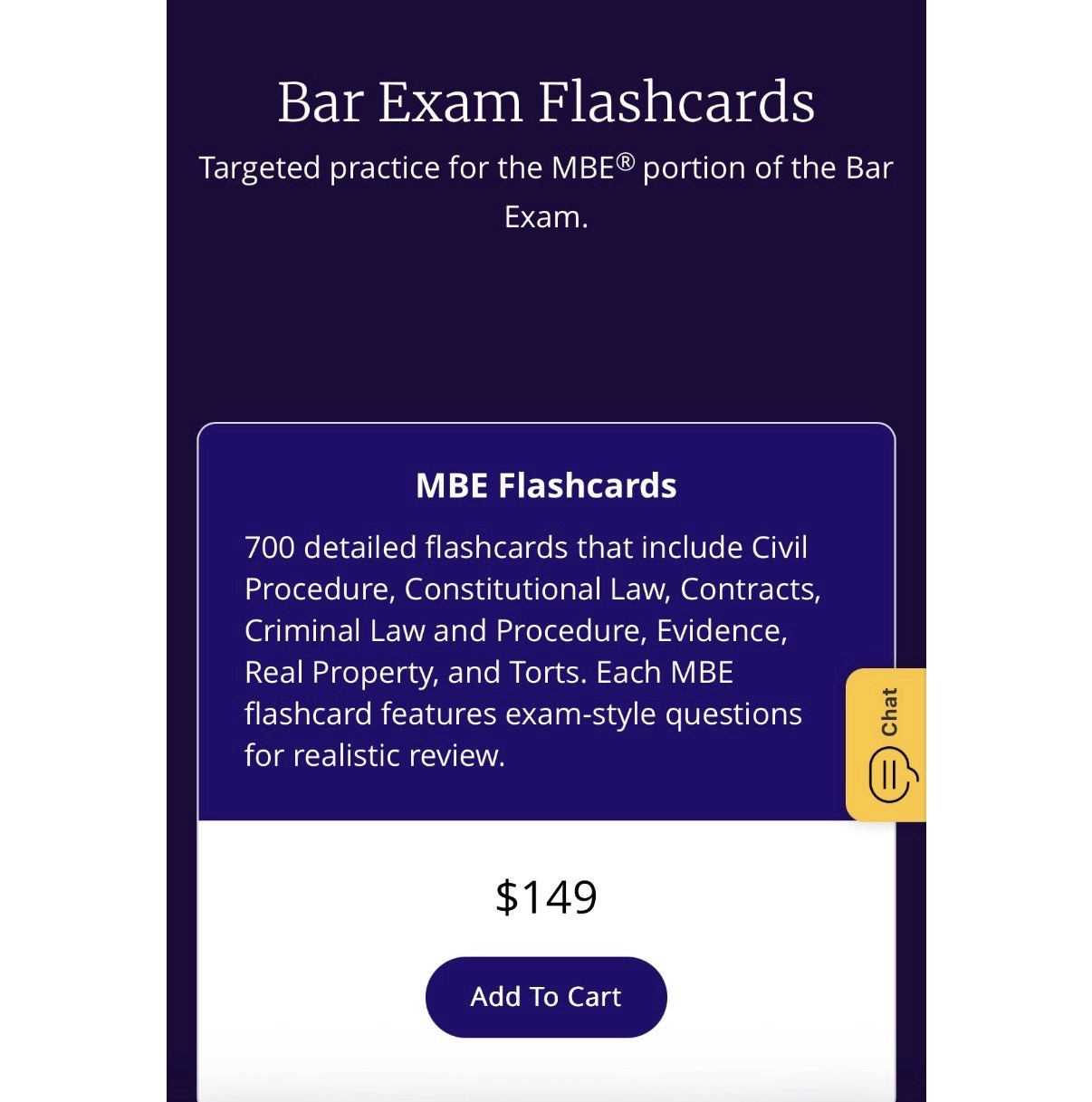 BRAND NEW Kaplan Bar Review MBE Flashcards 700 Color-Coded Cards Bar Exam Prep