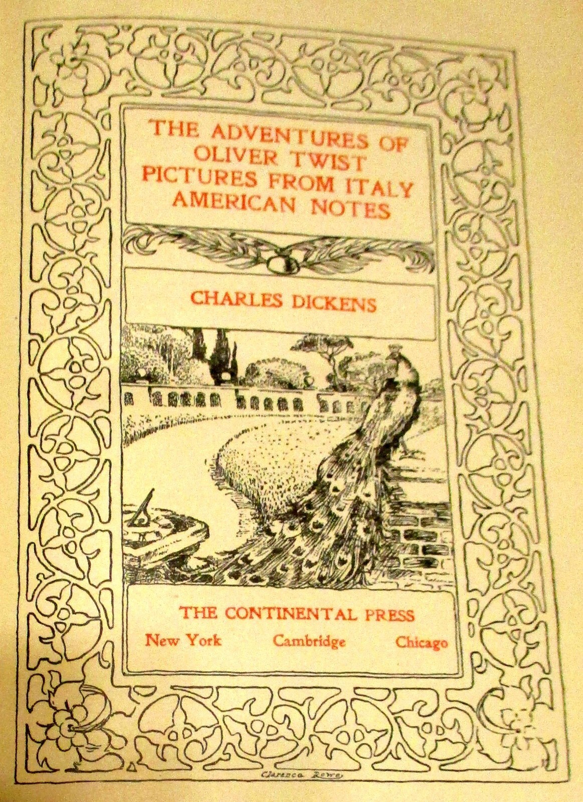 Vintage Charles Dickens “The Adventures of Oliver Twist” Cloth H/C 872 Pages