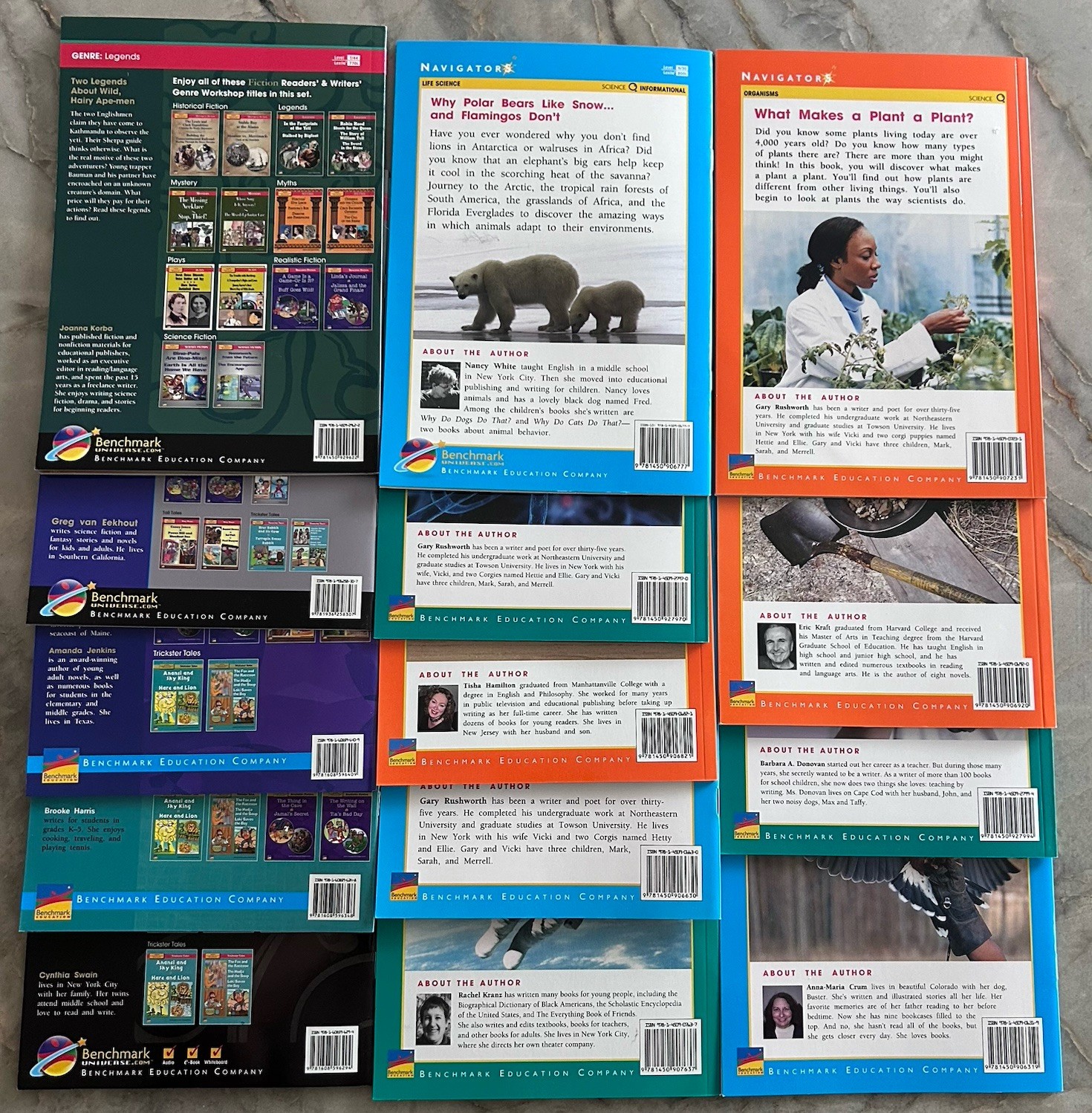BENCHMARK EDUCATION Lot of 14 Books Plants, Animals, Space, Sun Homeschool