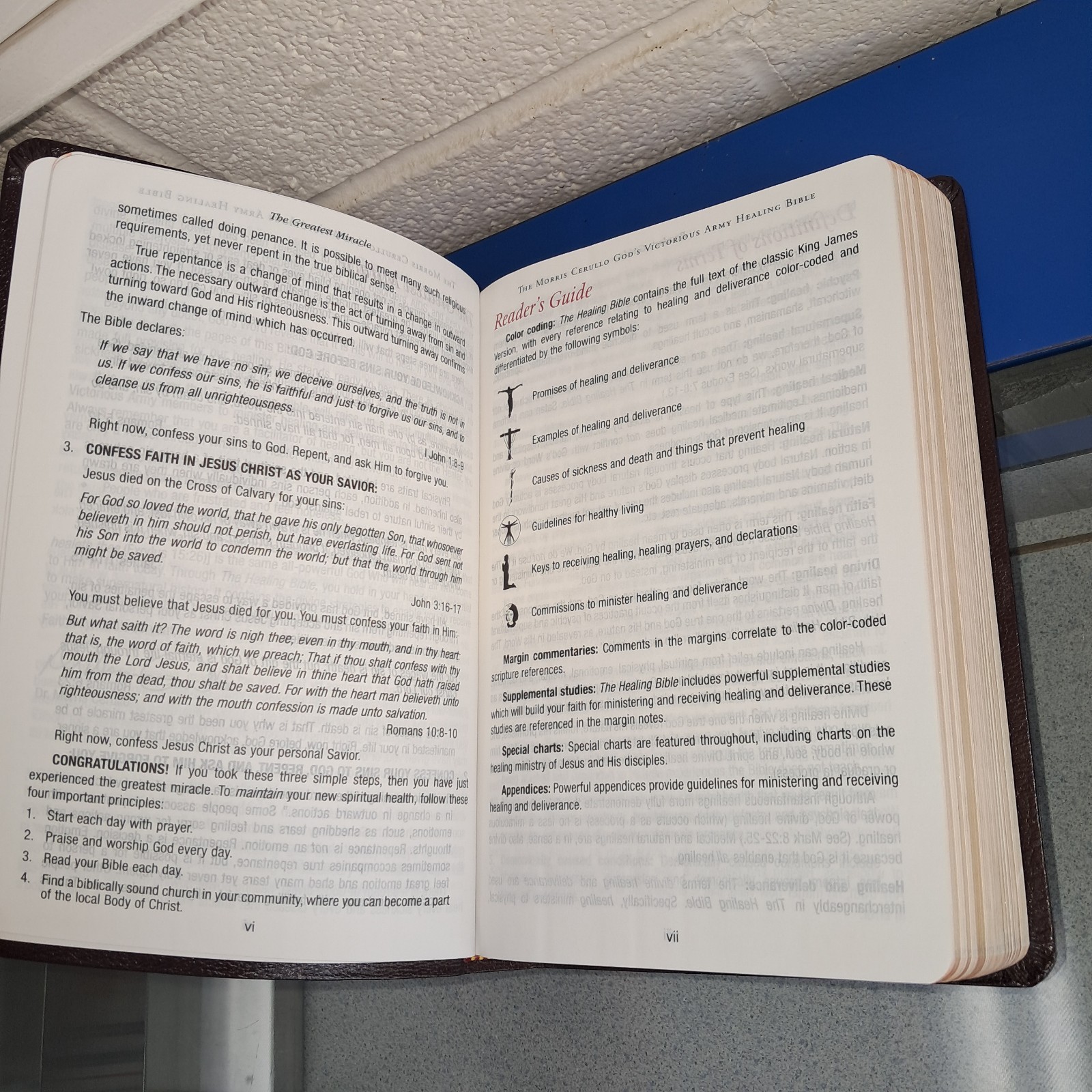 THE HEALING BIBLE MORRIS CERULLO HOLY BIBLE KING JAMES VERSION KJV TEXT 2009