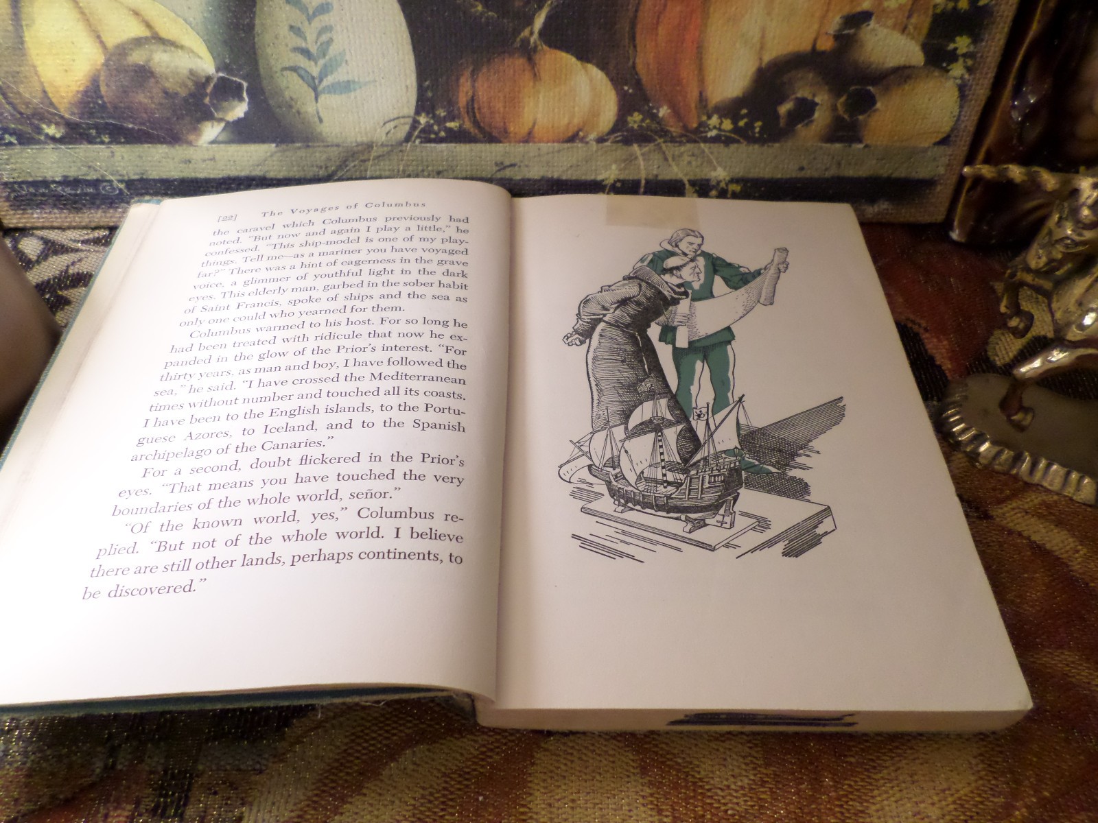 The Voyages of Christopher Columbus 1950 Armstrong Sperry Vintage Hardcover