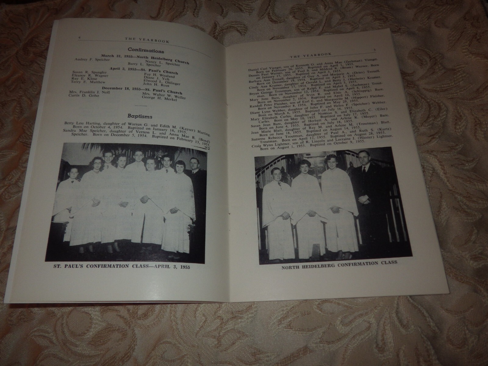 ROBESONIA PA HIEDELBERG ST JOHN’S CHURCH DIRECTORY THE ROBESONIA CHARGE 1954 &56