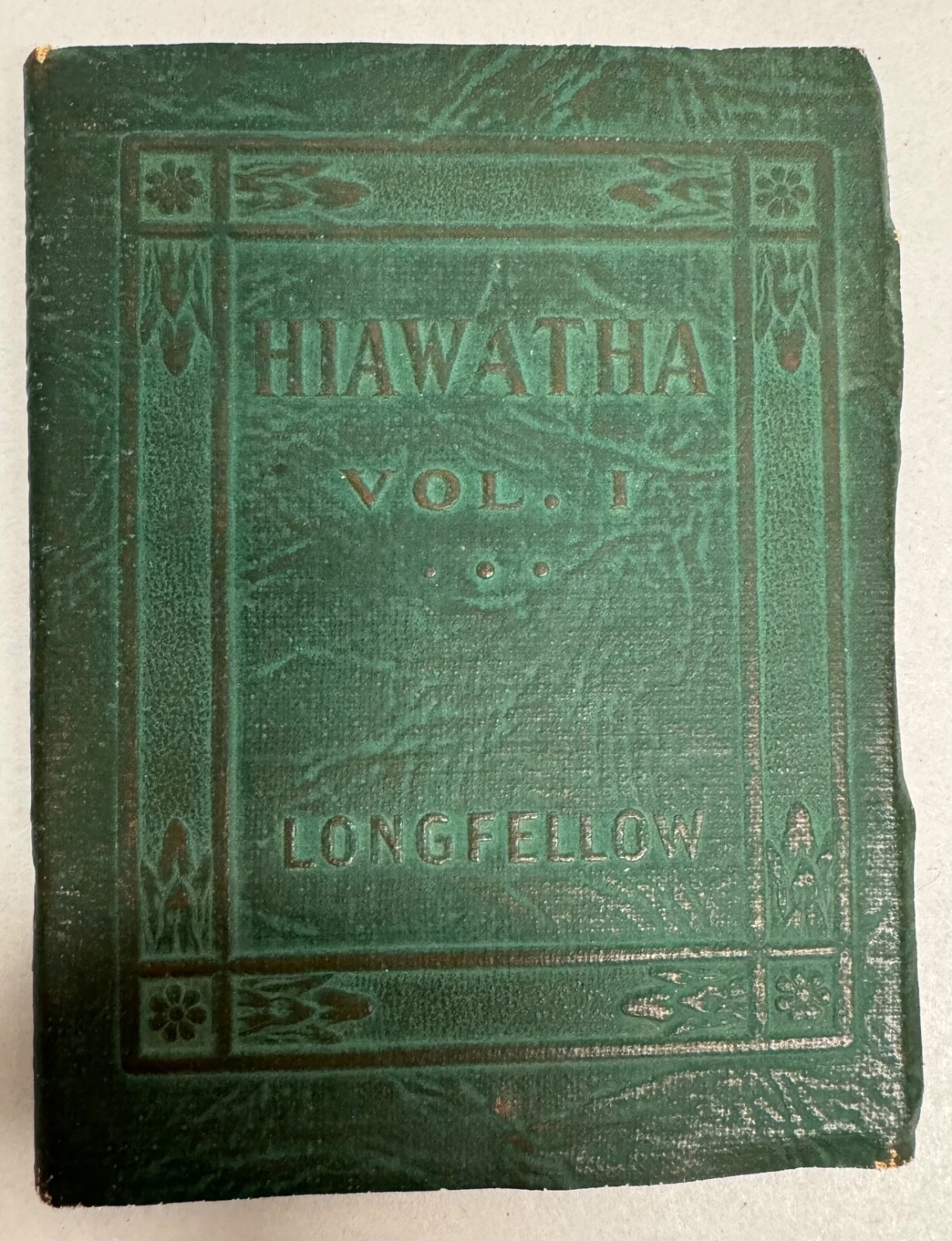 Little Leather Library The Songs of Hiawatha Vol 1 Antique Miniature Book