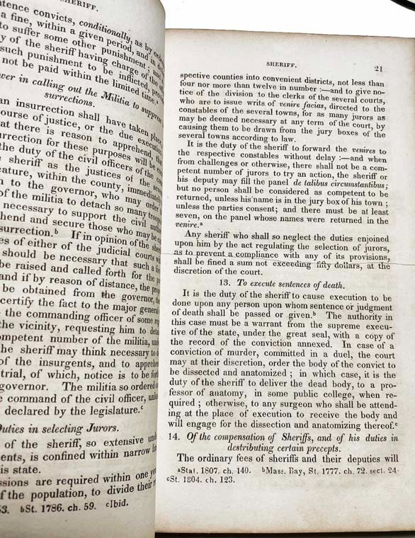 Isaac Goodwin NEW ENGLAND SHERIFF OR DIGEST OF THE DUTIES OF CIVIL OFFICERS