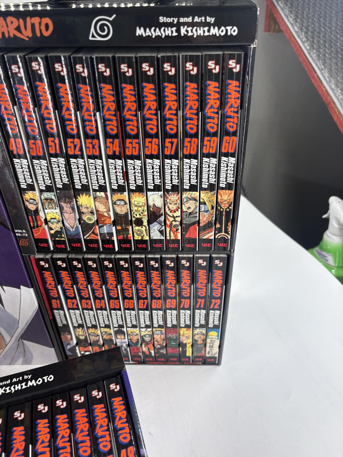 Naruto Masashi Kishimoto Manga Box Set 28-72 English VIZ Anime Shonen Jump