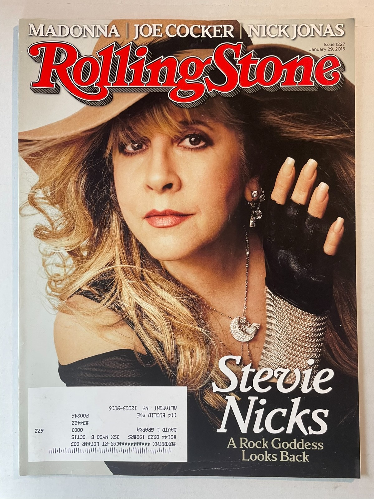 Stevie Nicks Rolling Stone Magazine January 2015 Madonna Nick Jonas Joe Cocker