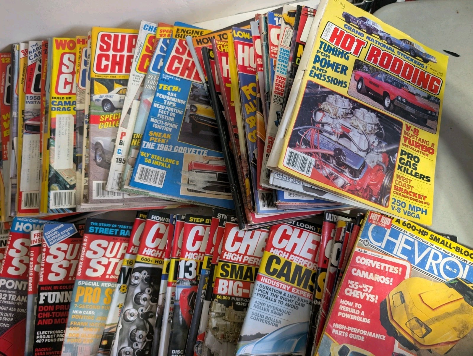 Lot of 75+ Super Chevy Super Sport Hot Rod Hot Rodding Magazine 1970s-2000s Vtg