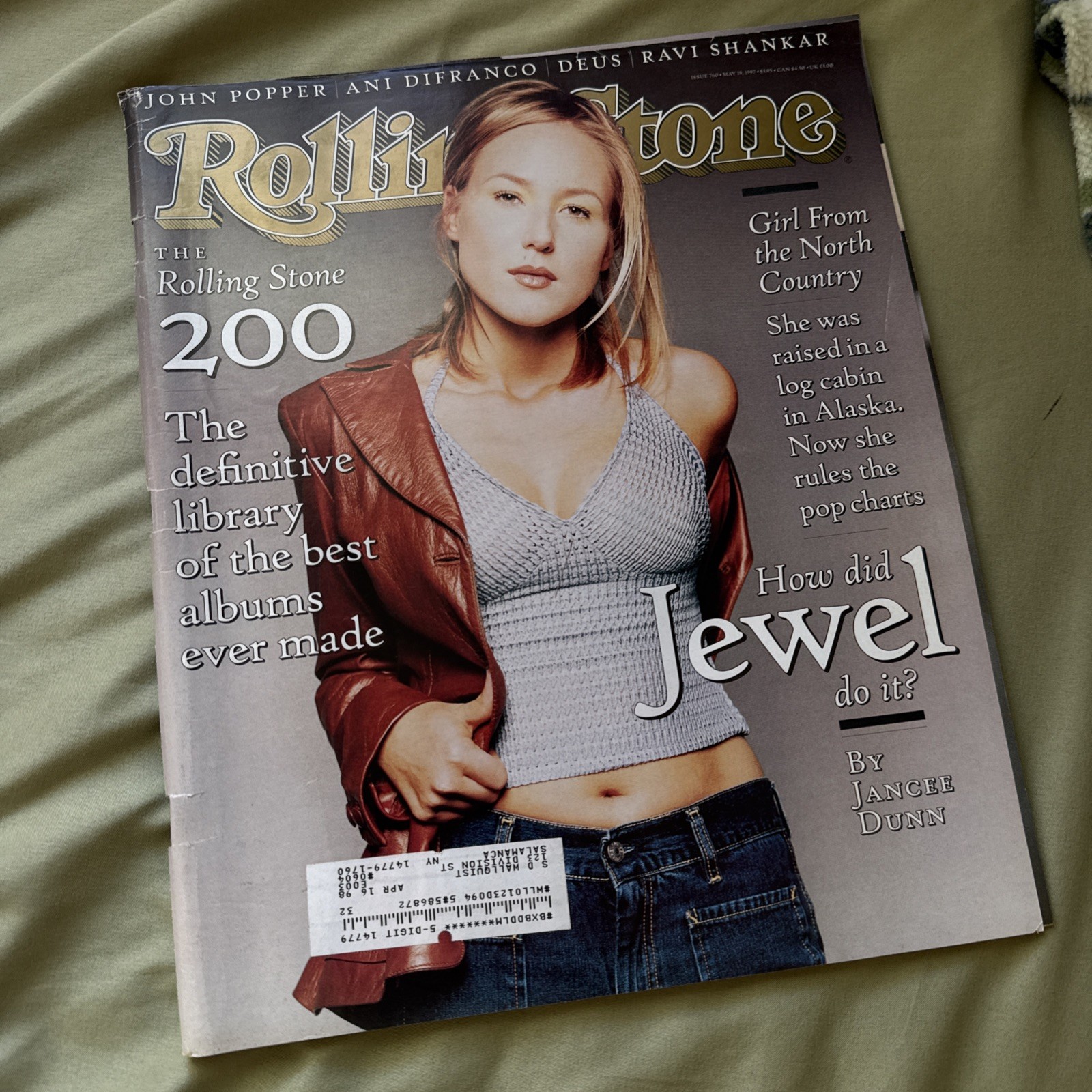 Jewel Rolling Stone Magazine Issue The Rolling Stone 200 Albums # 760, 5/15/97!