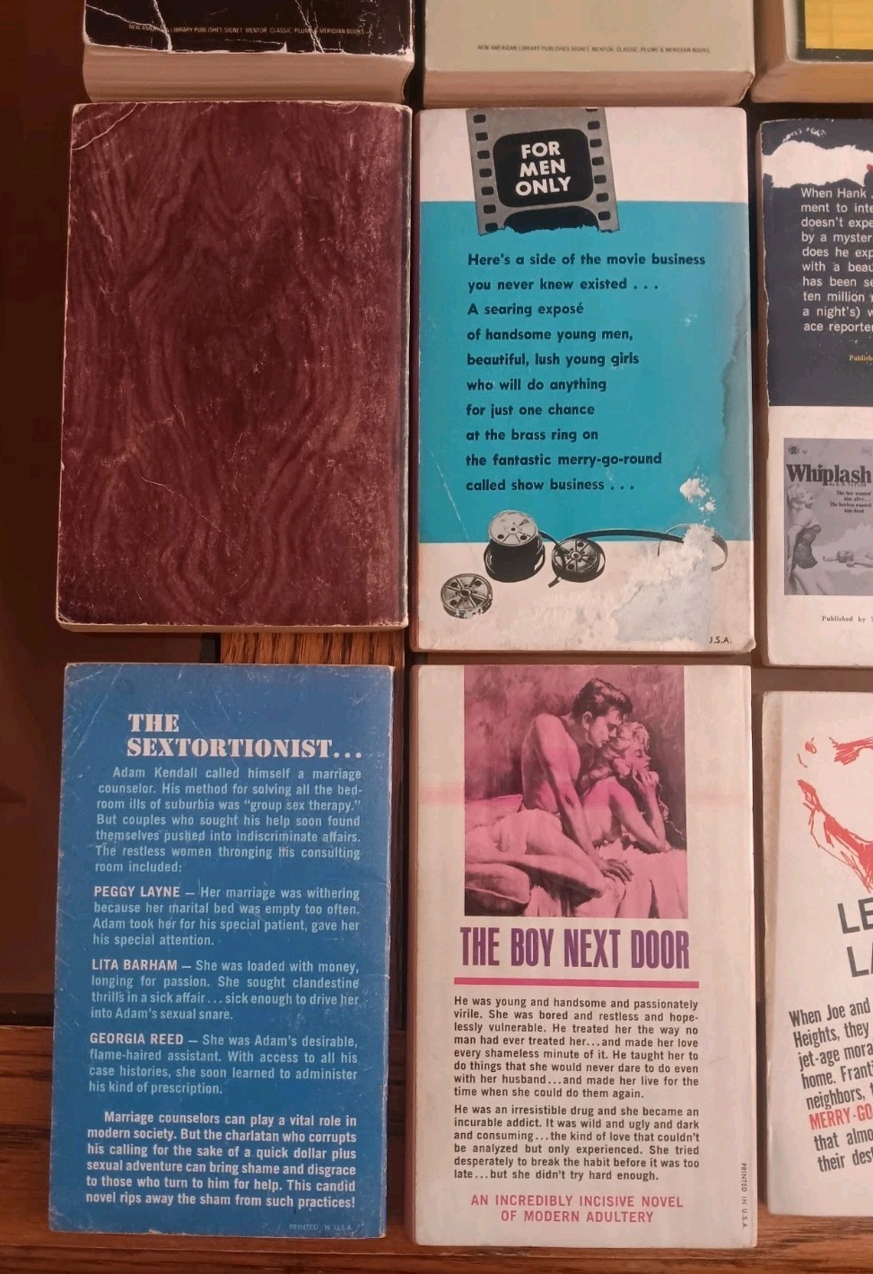 Vintage 1950’s 60’s 70’s Sleaze Paperbacks ~ Lot of 18. GGA. Acceptable.