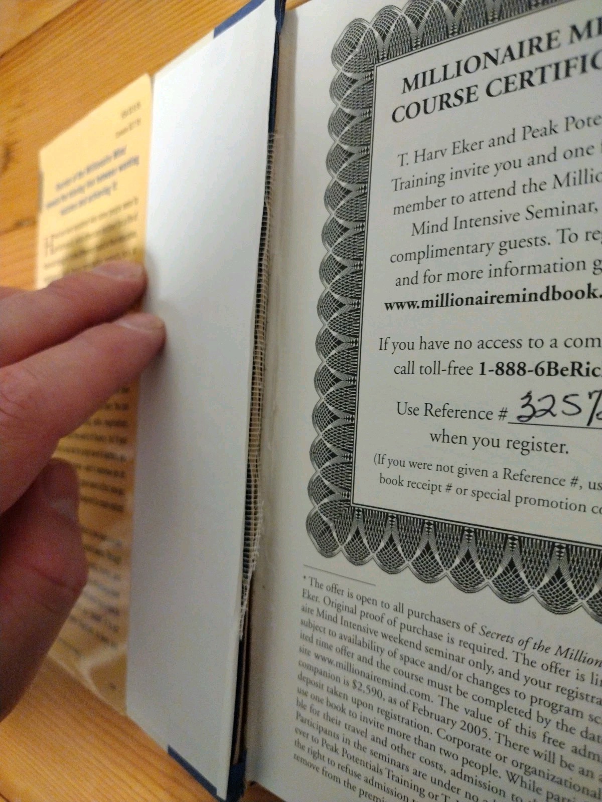Signed Secrets of the Millionaire Mind T. Harv Eker Hardcover First Edition 2005
