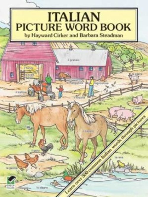 Italian Picture Word Book Paperback Hayward, Steadman, Barbara Ci