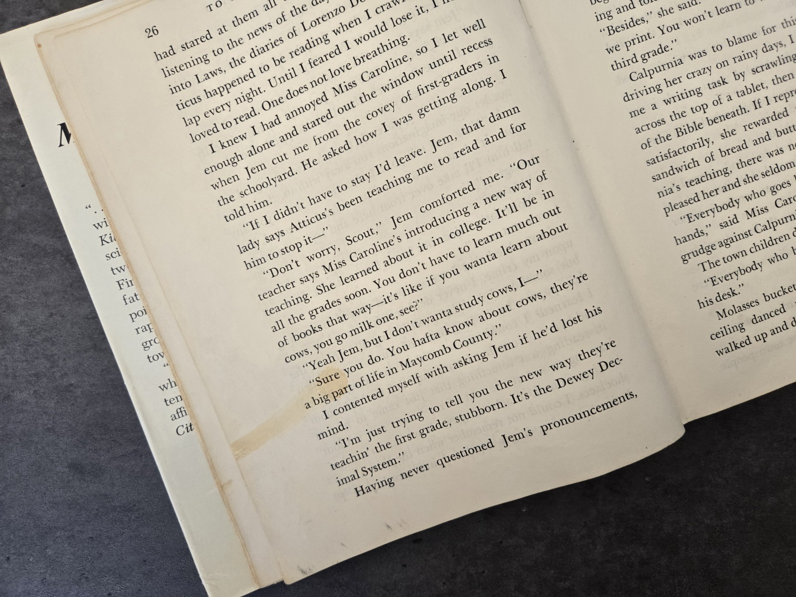Harper Lee TO KILL A MOCKINGBIRD Large Type Hardcover 1960 Vintage Book