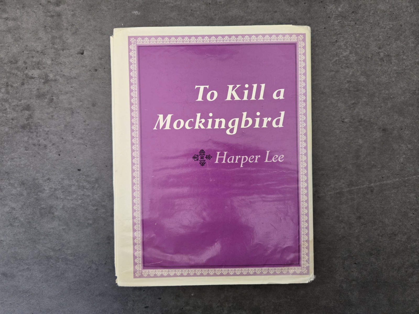 Harper Lee TO KILL A MOCKINGBIRD Large Type Hardcover 1960 Vintage Book