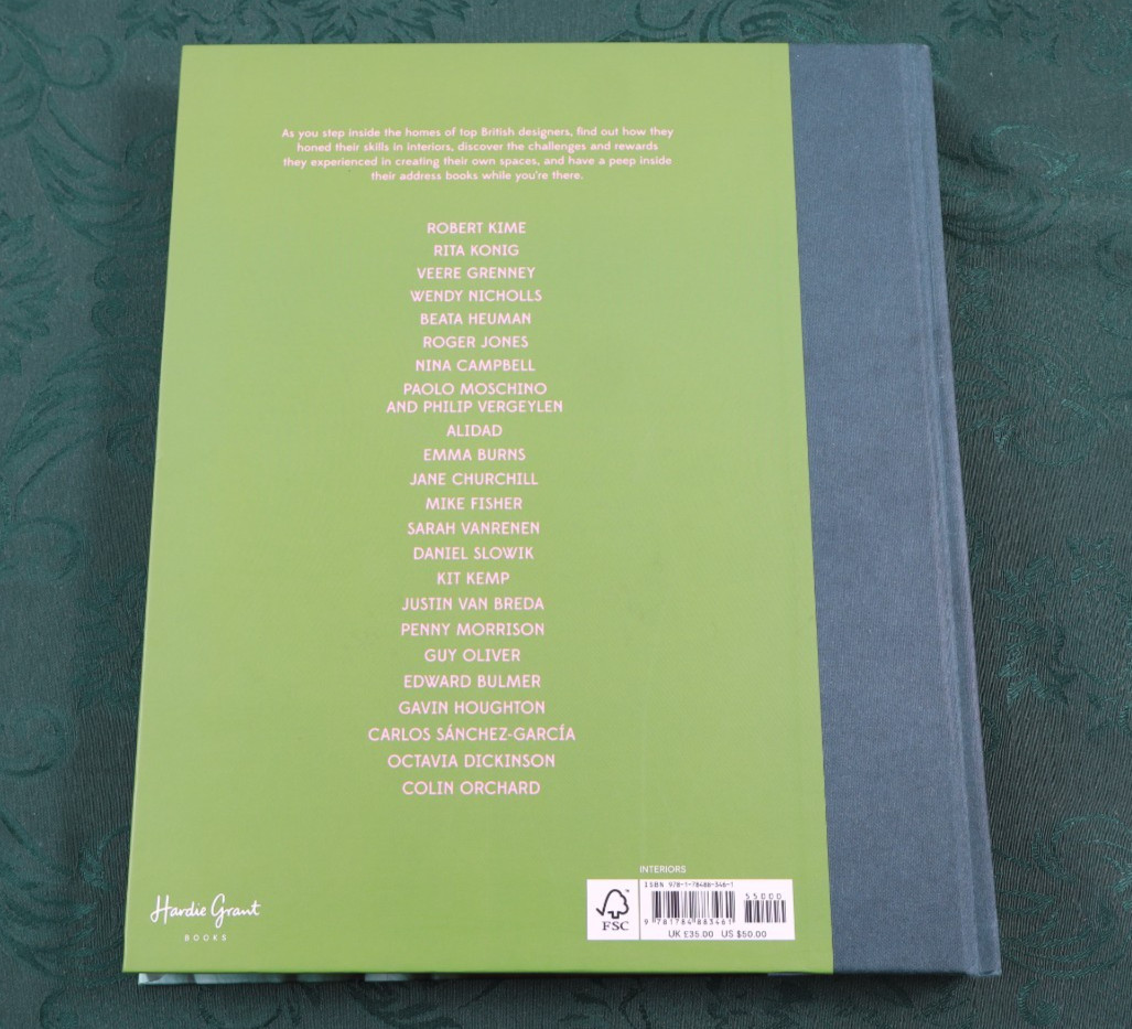 British Designers At Home by Jenny Rose-Innes – 2020 HC from Hardie Grant Books