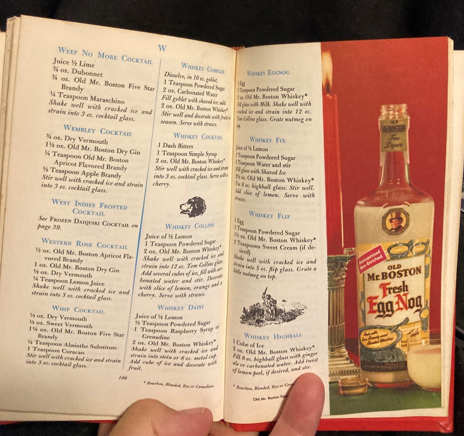Official Bartender’s Guide 1966 Old Mr. Boston De Luxe 149 pages PET RESCUE