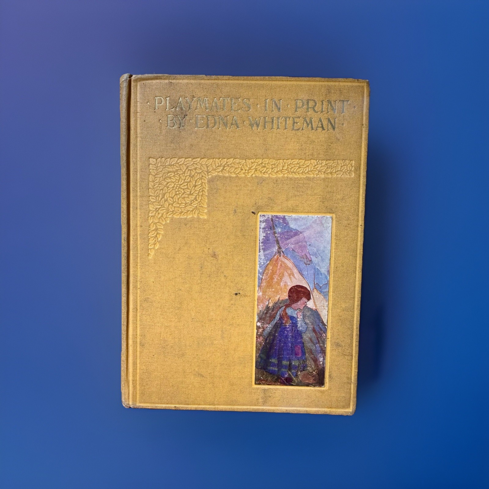 Antique 20’s PLAYMATES IN PRINT Children’s Stories Hardcover Book, READ