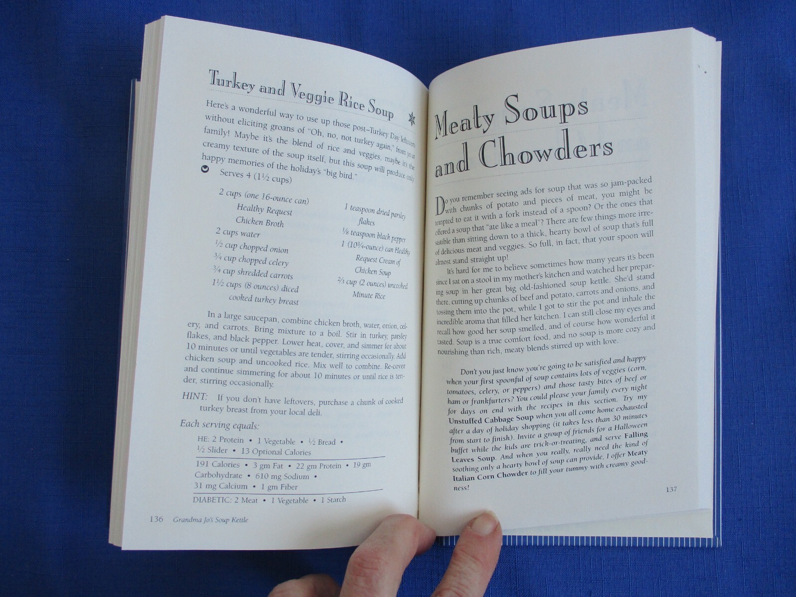Lot-6 Food Recipe Cookbook Sample Cookery Grandma Soup Kettle Dr. Atkins Secret