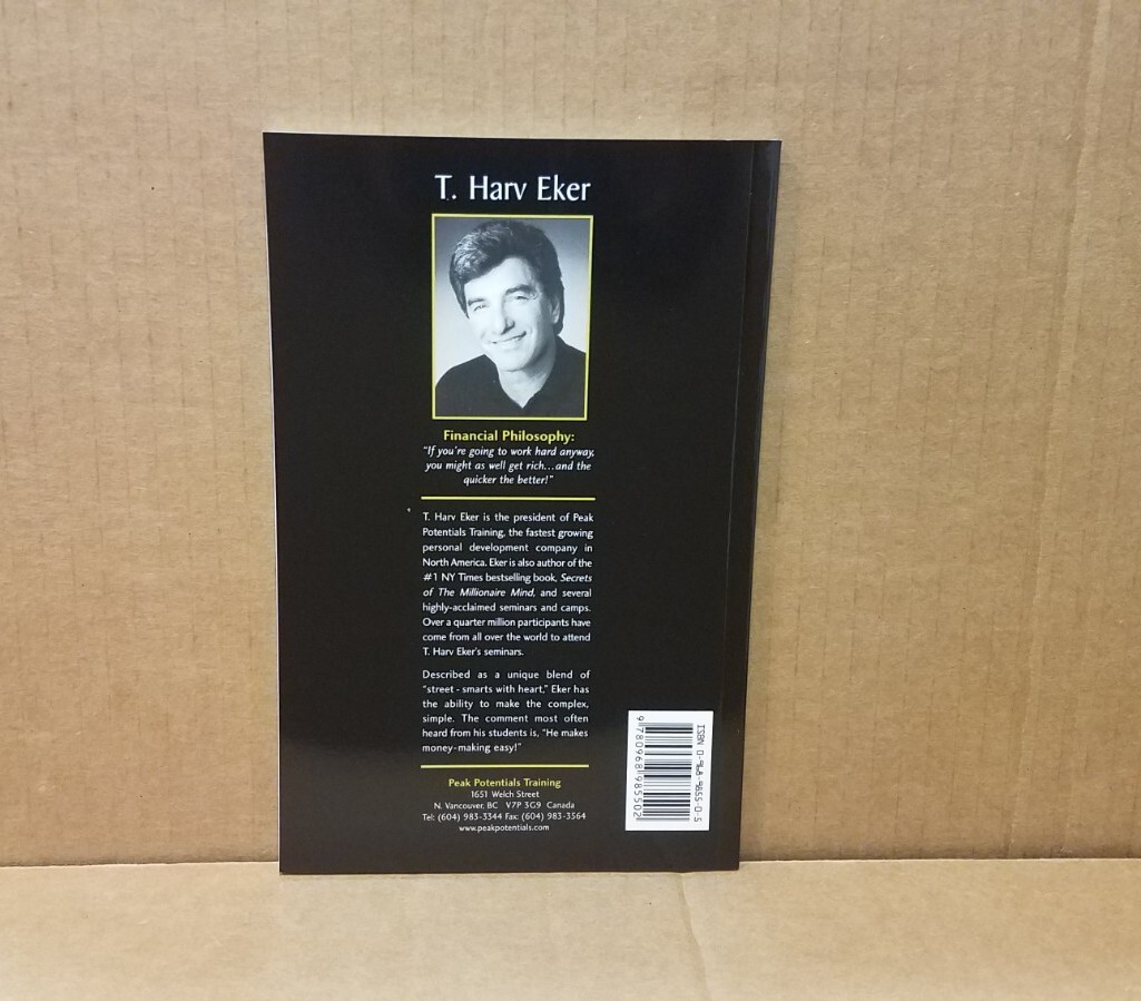 Speedwealth Book T. Harv Eker How to make a million in 3 years/ Business New