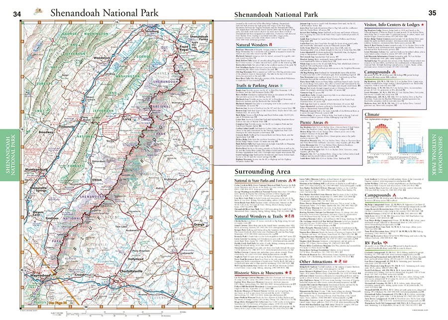 Southern Appalachians Road & Recreation Atlas, by Benchmark Maps, 2020, 1st ed