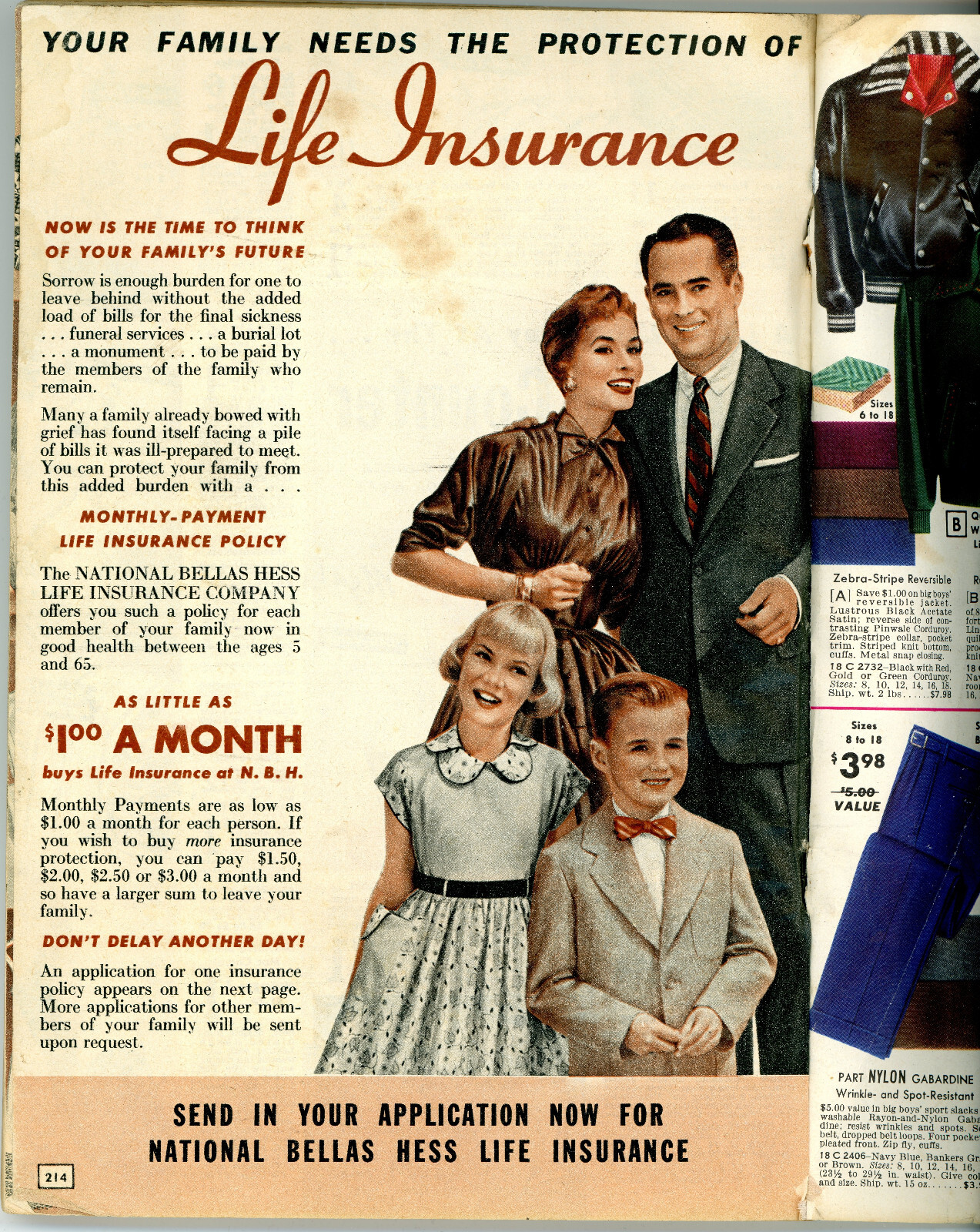 Vintage! 1954-55 NATIONAL BELLAS HESS Fall & Winter Catalog – 214 Pages – KC MO
