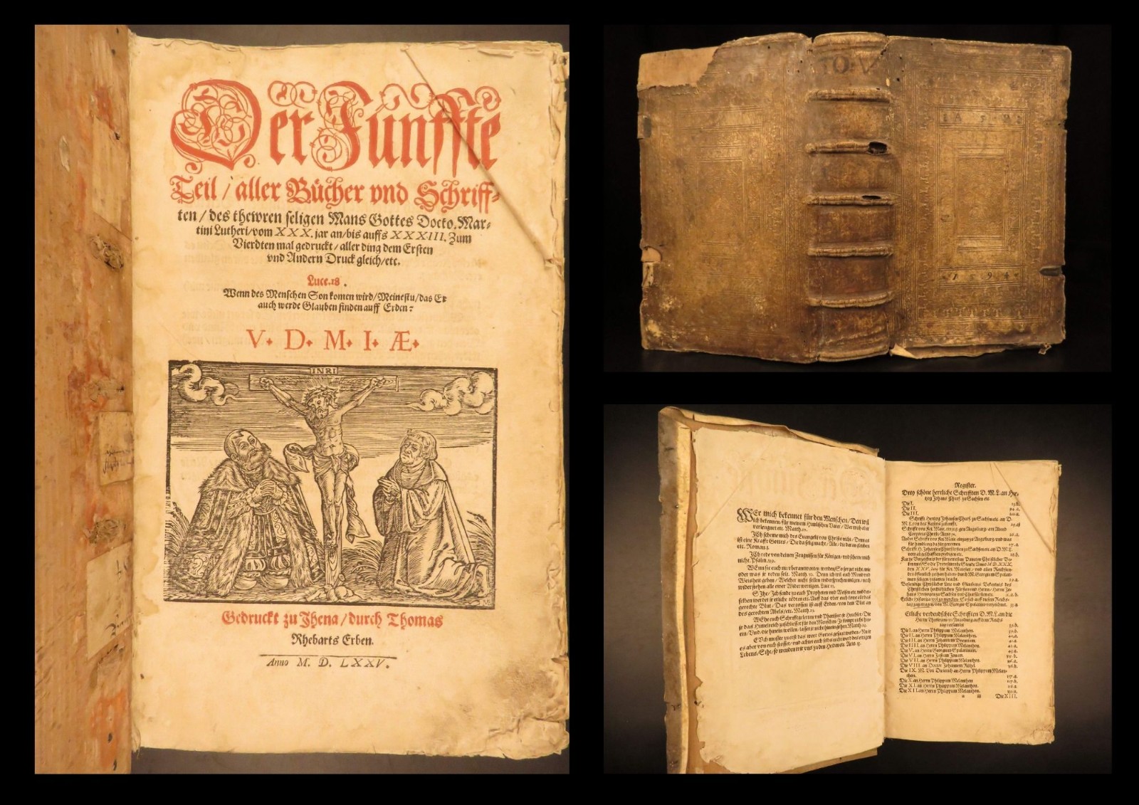 1575 – Works of Martin Luther | Protestant Reformation Bible Commentary | Folio