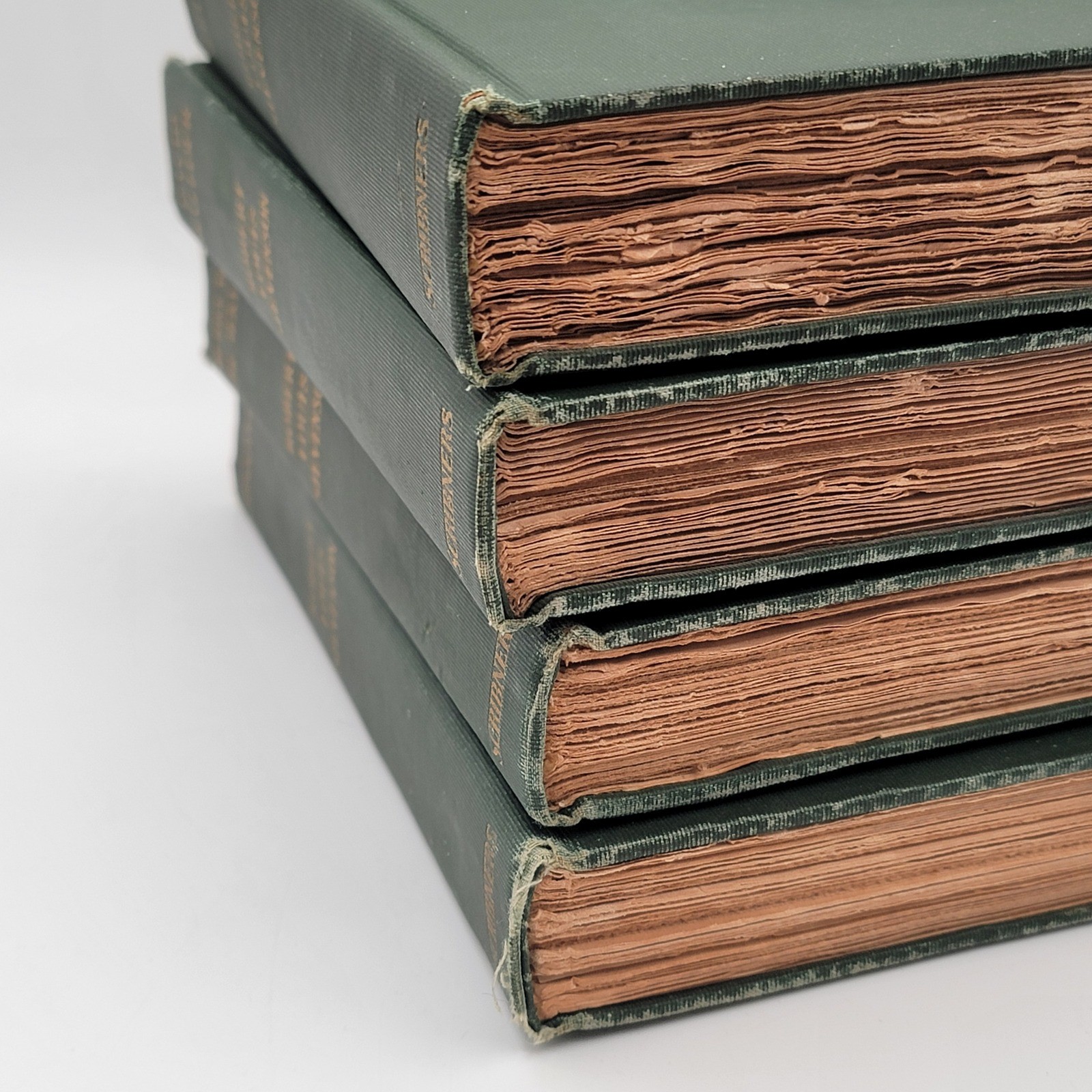 Robert Louis Stevenson 4 Vol Set Hardcover 1906 Scribners Green Cloth Good