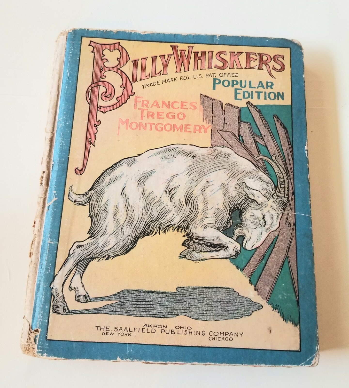 1902 Billy Whiskers Book by Frances Trego Montgomery – Saalfield – 158 pages