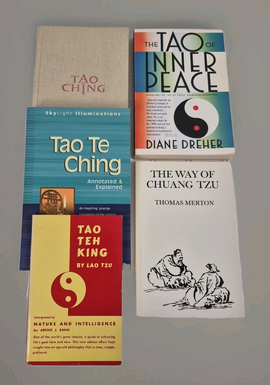 Taoism Book Lot 5 Tao Te Ching Lao Tzu Chuang Tzu Thomas Merton Inner Peace