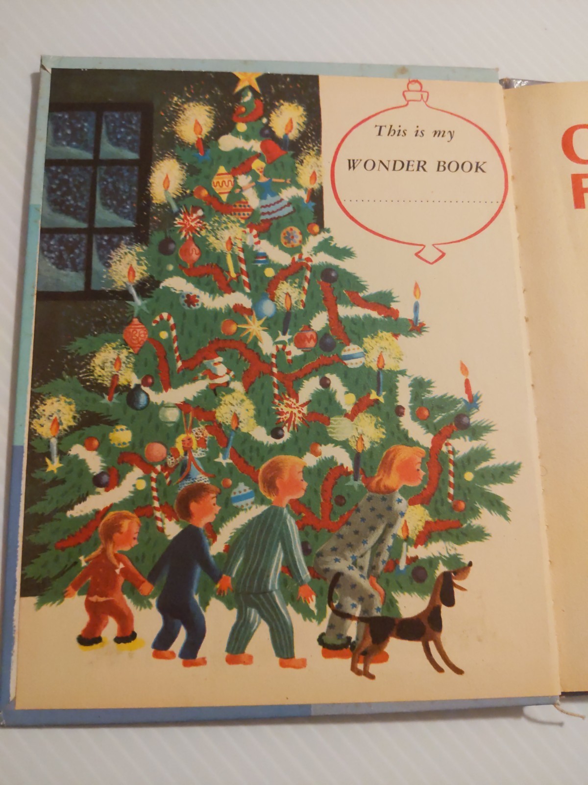 Christmas Favorites Vintage Wonder Book 39c 1951 #869 ~ Night Before Christmas