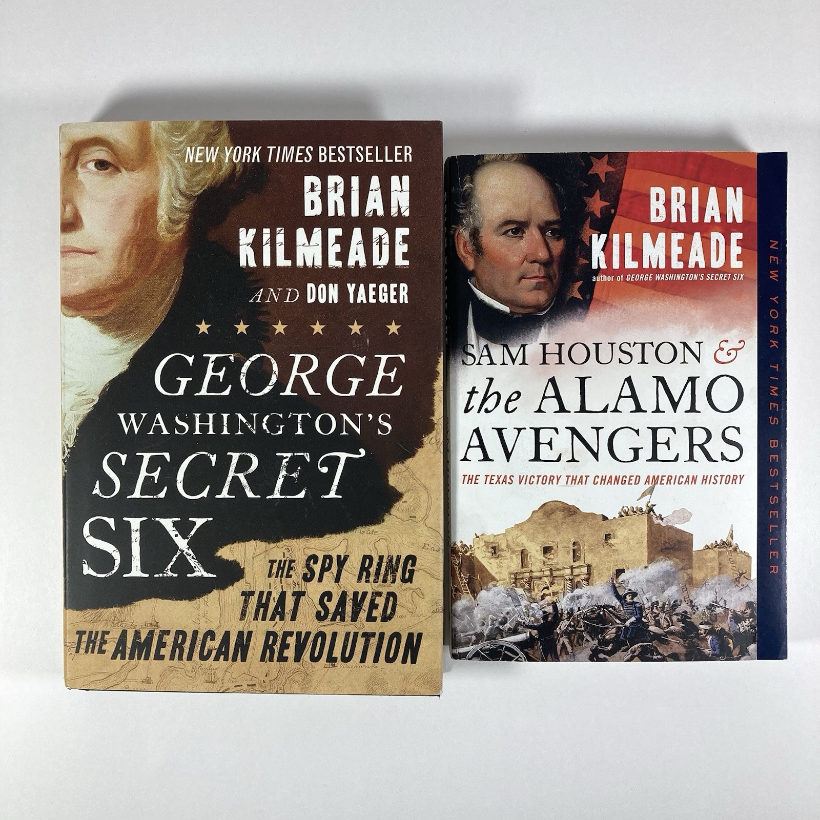 Brian Kilmeade Book Lot: Houston & the Alamo Avengers, Washington’s Secret Six