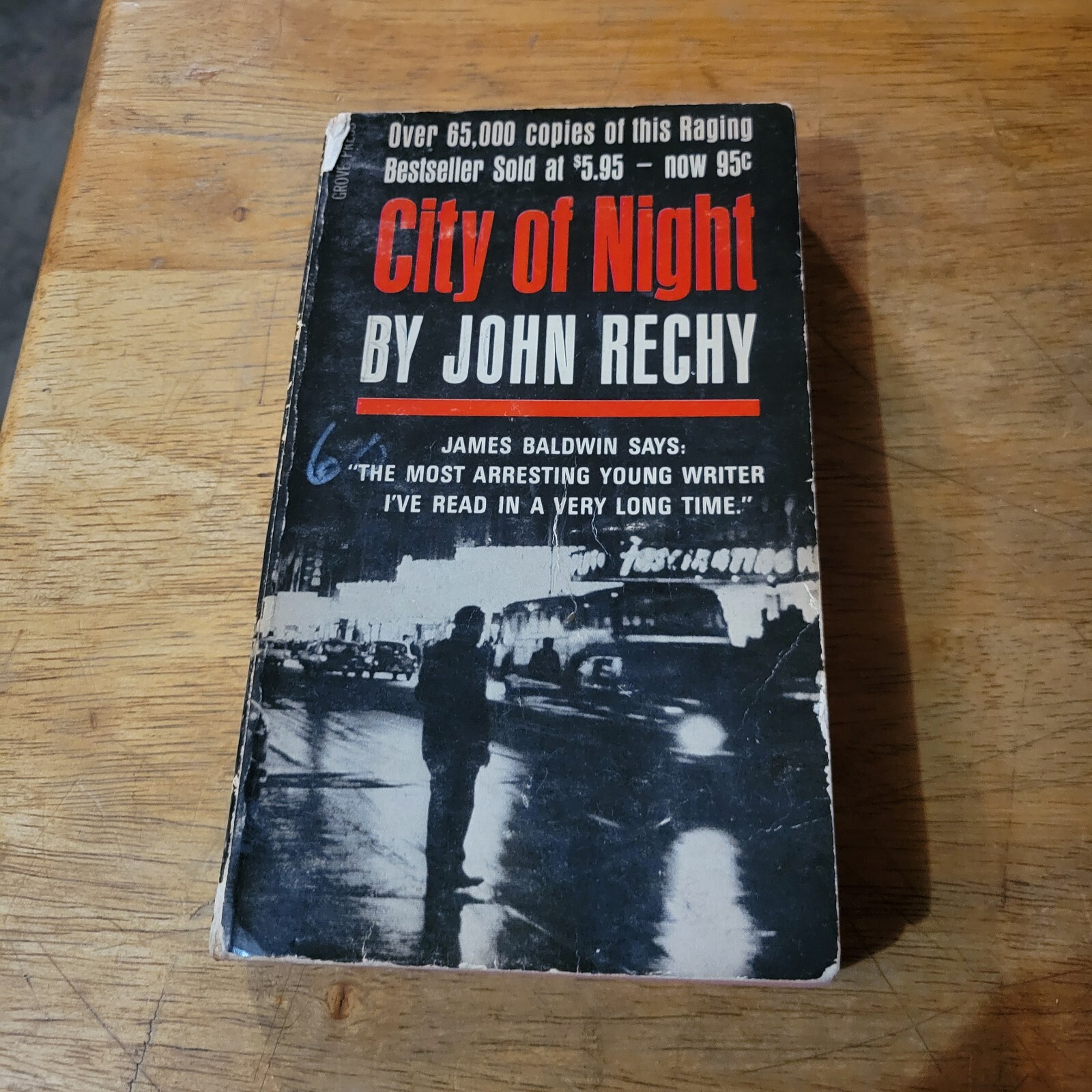 City of Night John Rechy 1st PB Print 1964 Gay Interest Good Condition