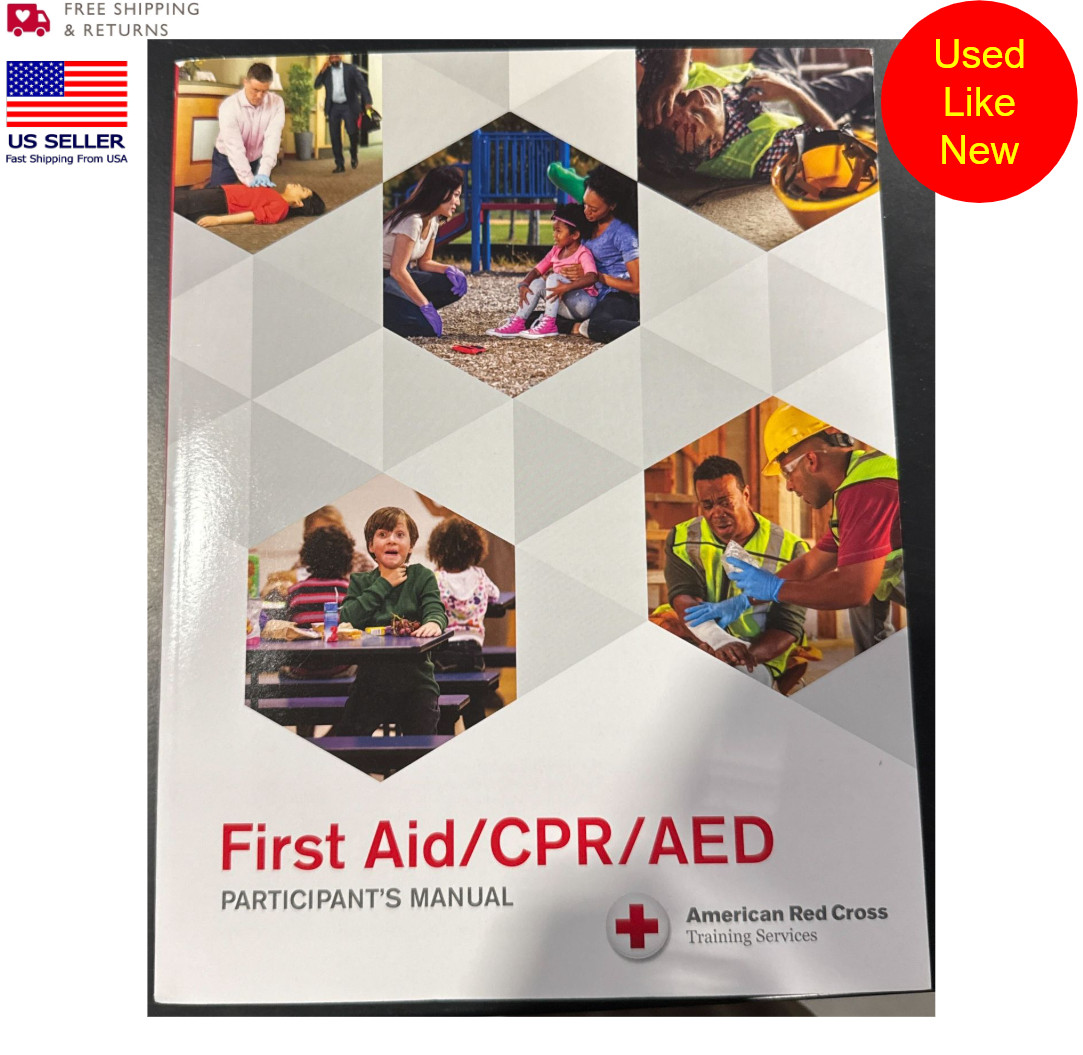 First Aid/CPR/AED Participant’s Manual Book | Used – Like New Condition