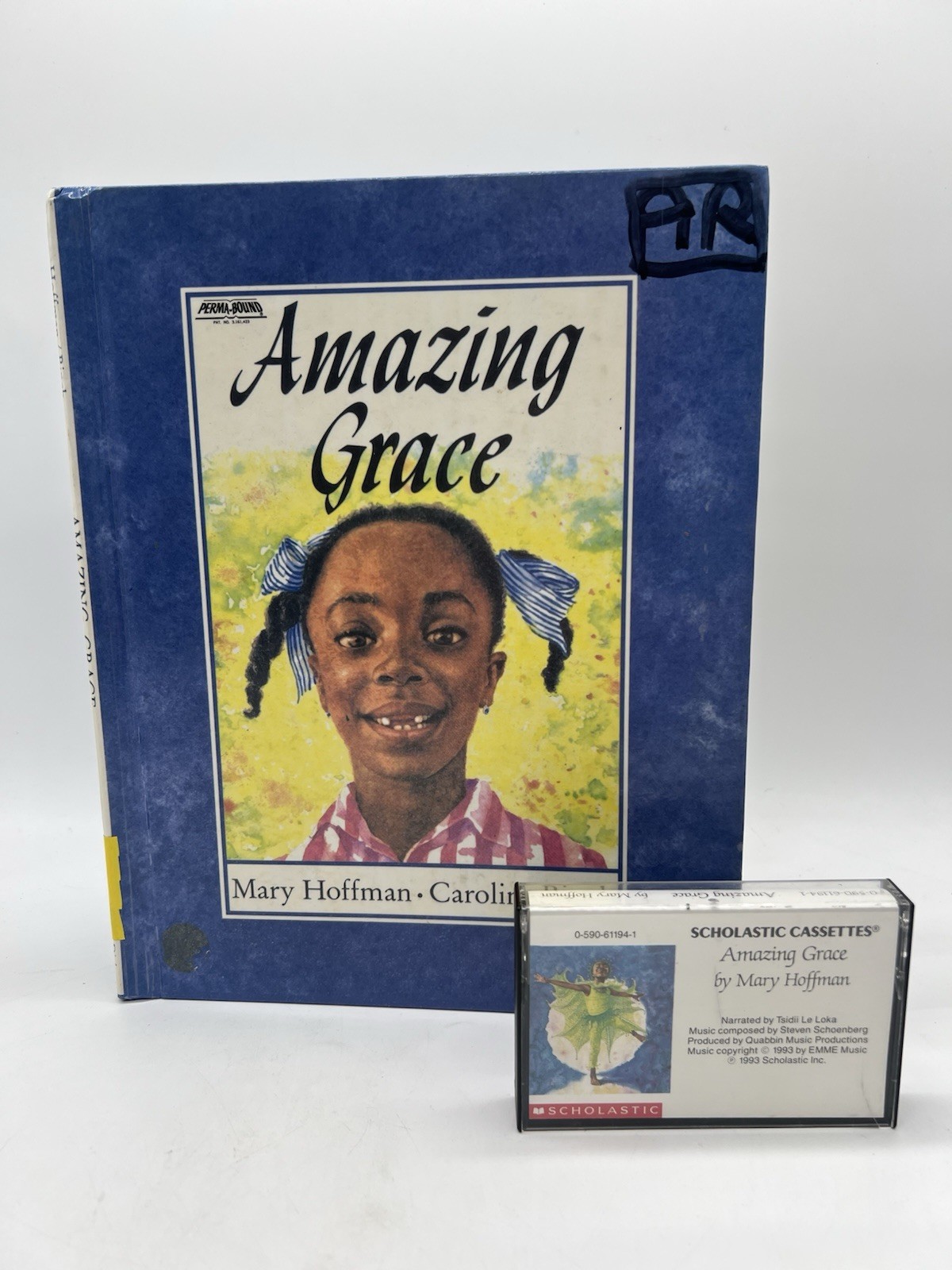 Amazing Grace by Mary Hoffman Scholastic Cassette Read Along Hardback Book WORKS