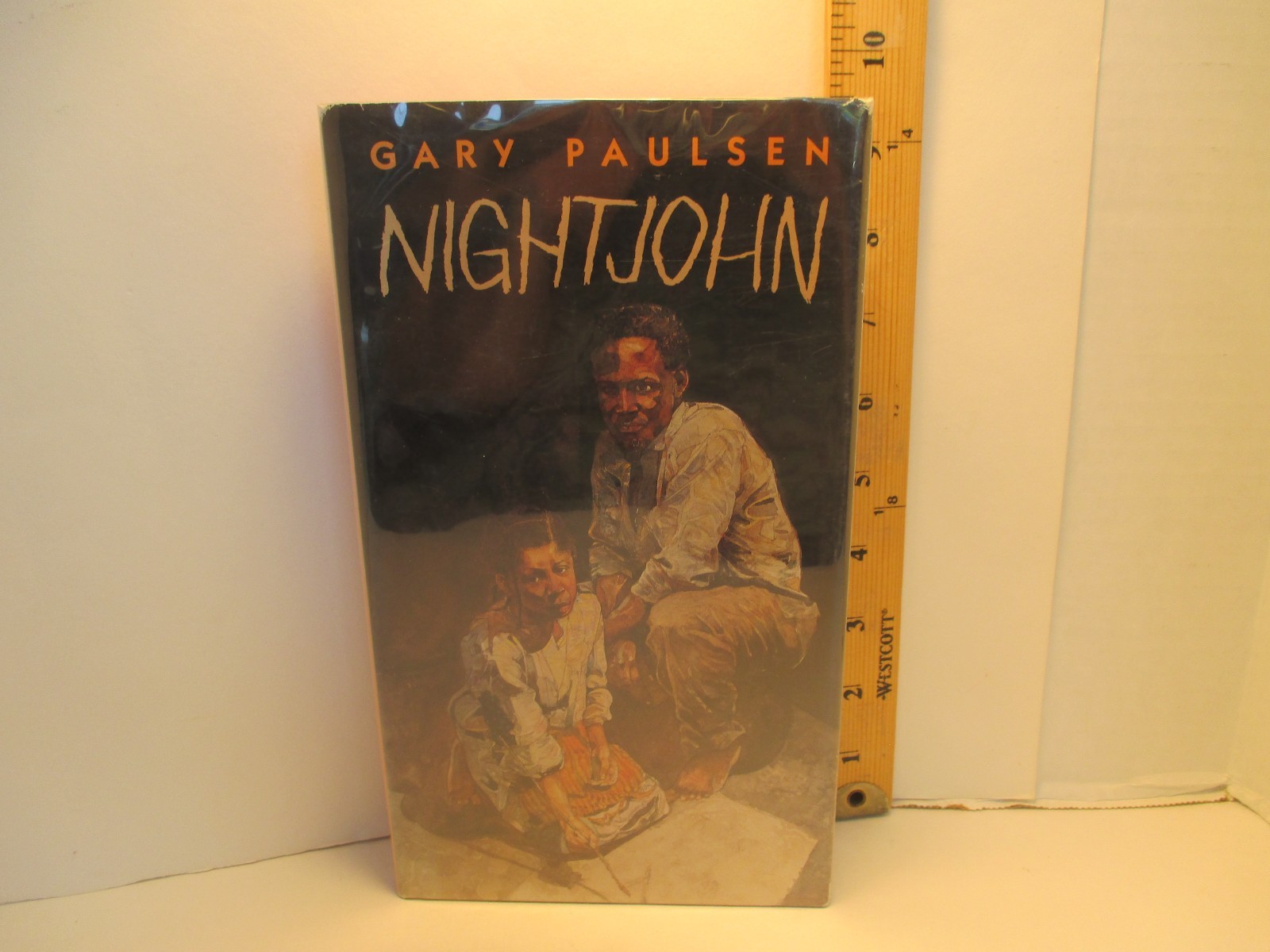 children’s fiction NIGHTJOHN signed by GARY PAULSEN 1993 Delacorte hc + dj 1st