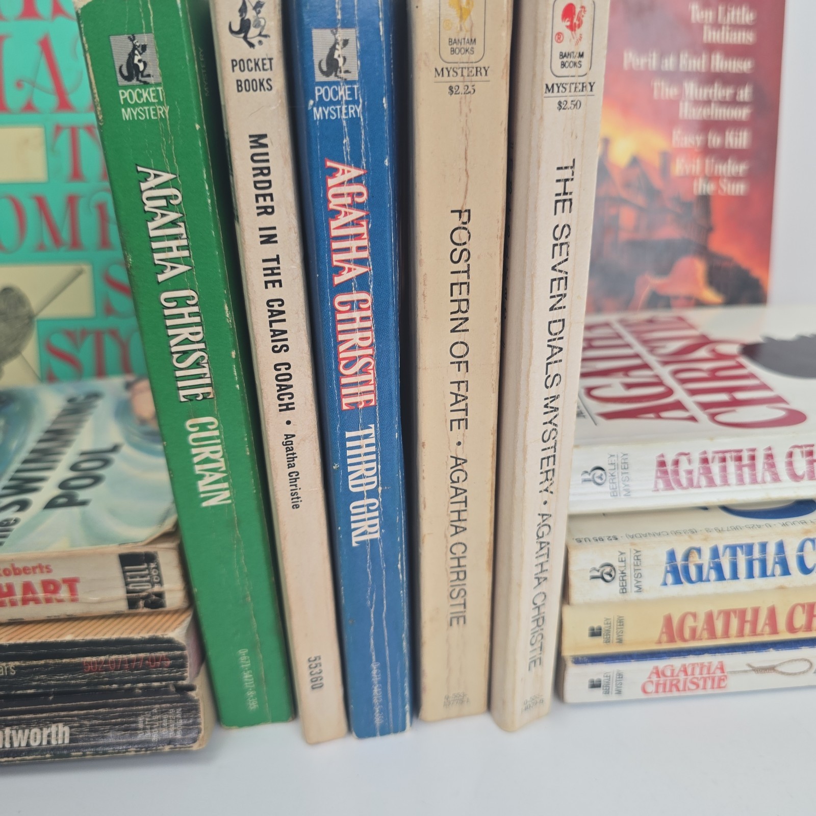 Lot of 14 Books Agatha Christie Vtg PB Books 1970’s Detective Murder Mysteries