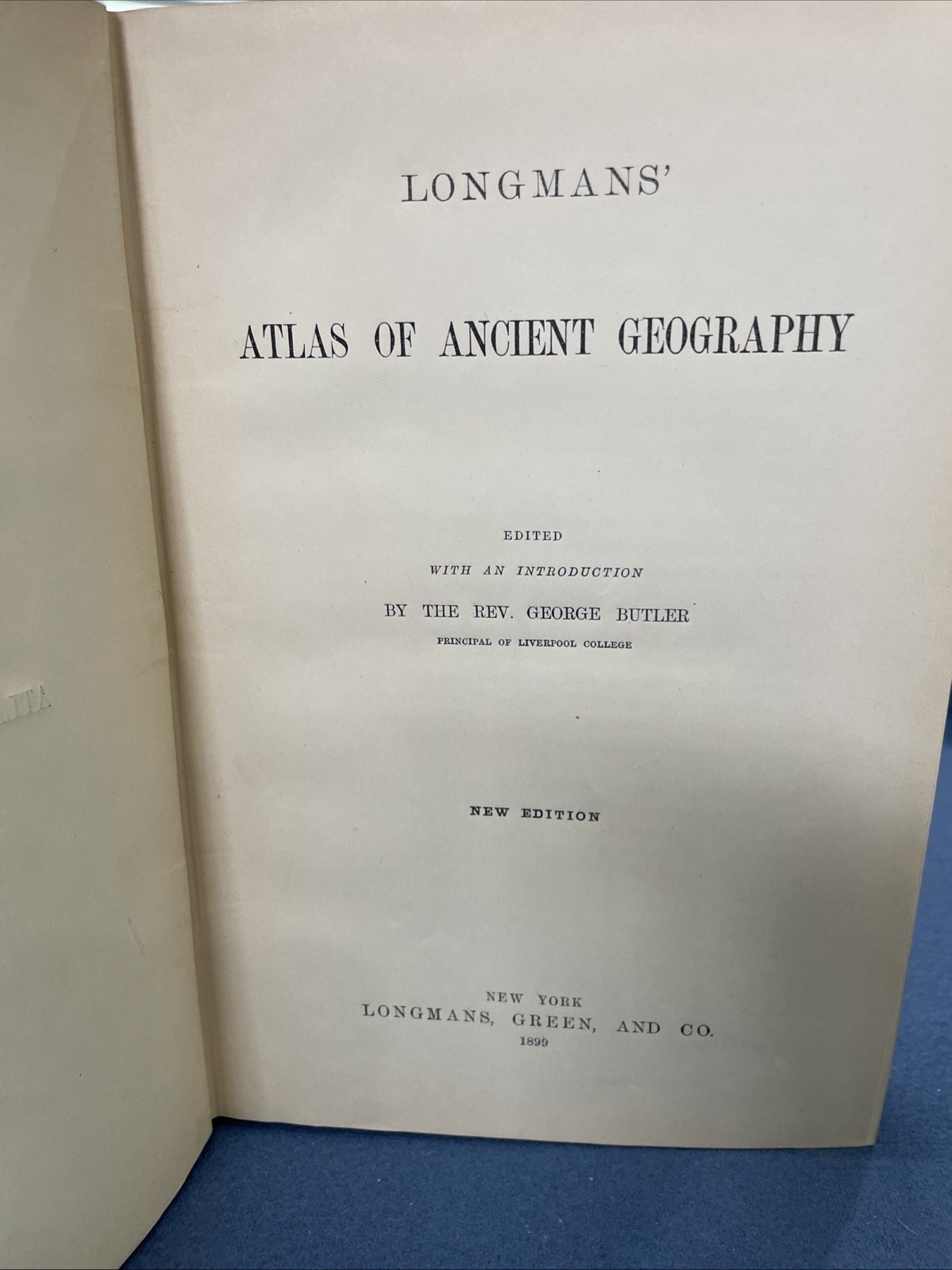 1899 LONGMANS’ ATLAS OF ANCIENT GEOGRAPHY – ALL 27 MAPS Included