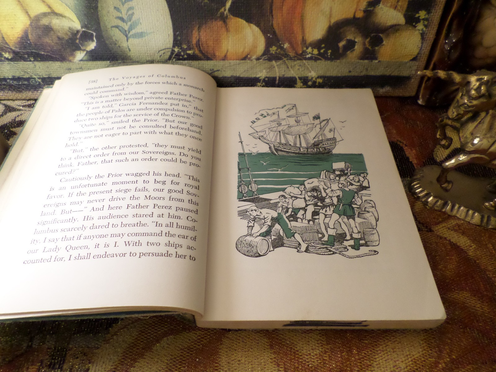 The Voyages of Christopher Columbus 1950 Armstrong Sperry Vintage Hardcover