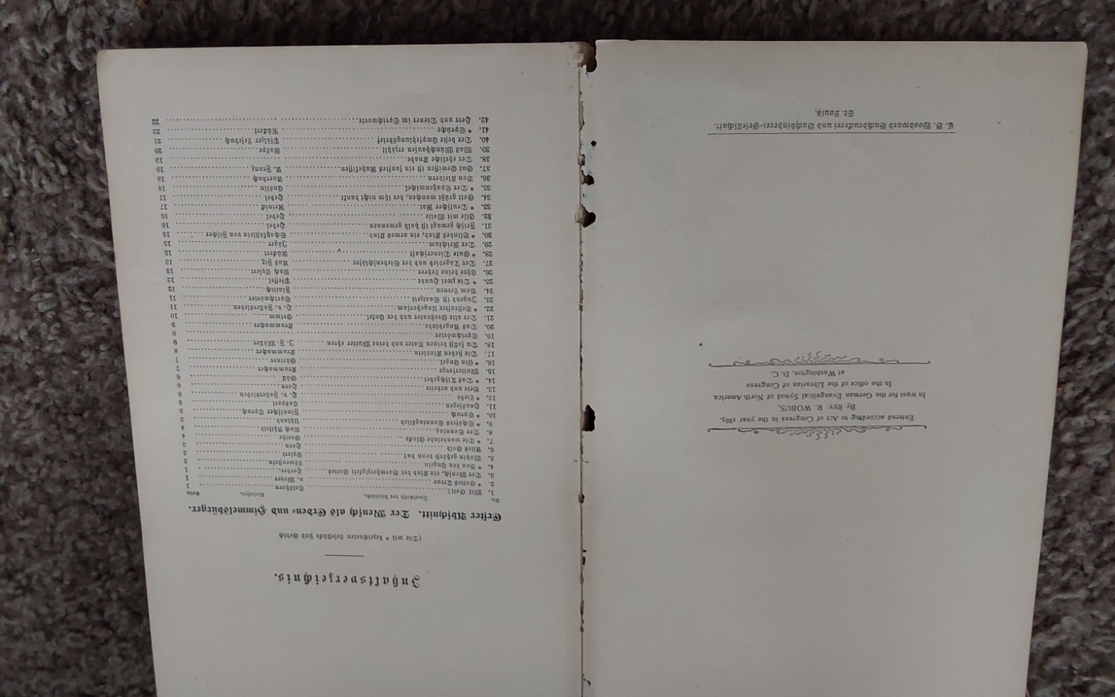 1885 HARDCOVER LESEBUCH FUER EVANGELISCHE SDCHULEN GERMAN LANGUAGE 214 PAGES