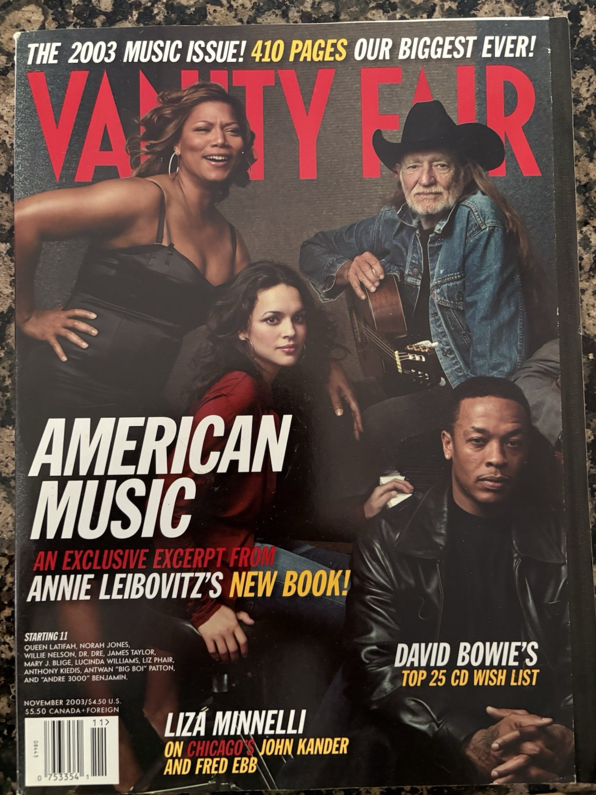 Vanity Fair Magazine American Music The 2003 Music Issue 510 Pages