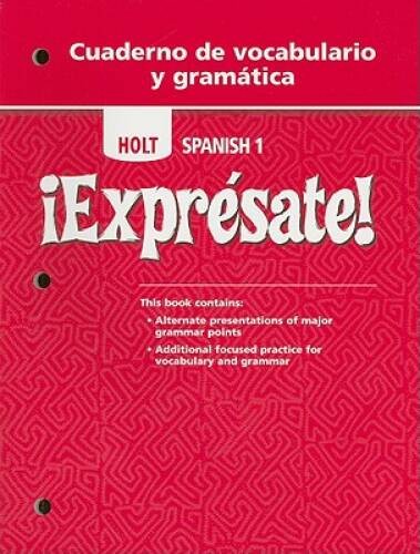 Â¡ExprÃ©sate!: Cuaderno de vocabulario y gramatica Student Edition – ACCEPTABLE
