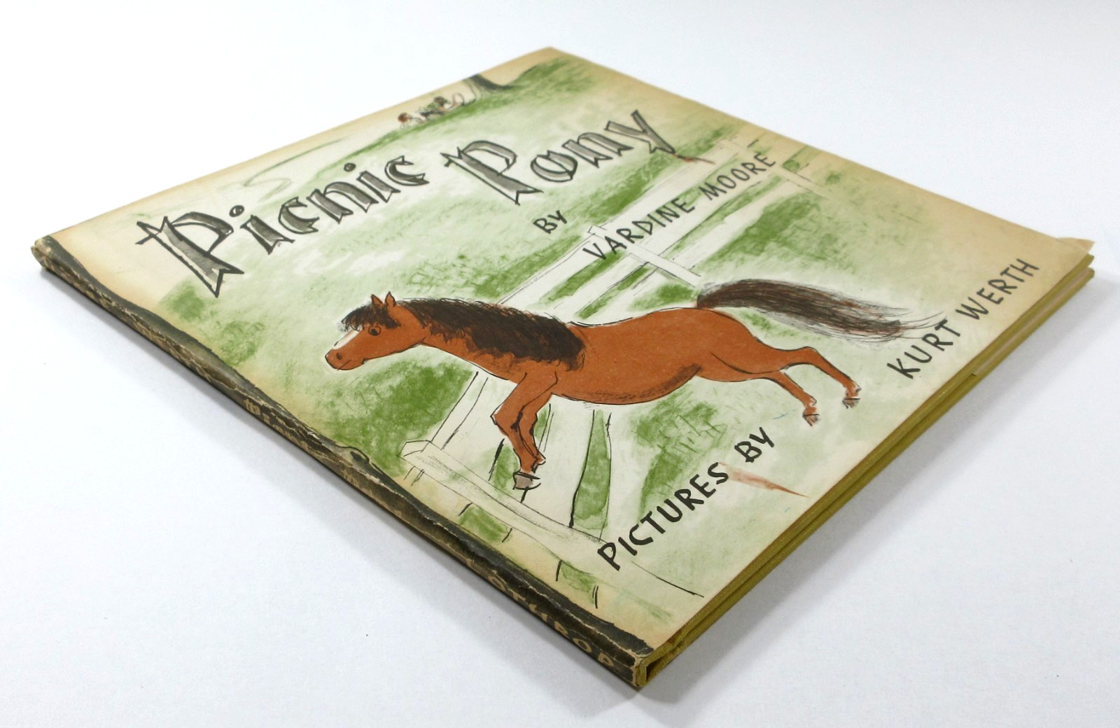 Vintage Childrens Illustrated Picture Book Picnic Pony Moore Werth 1st DJ 1956