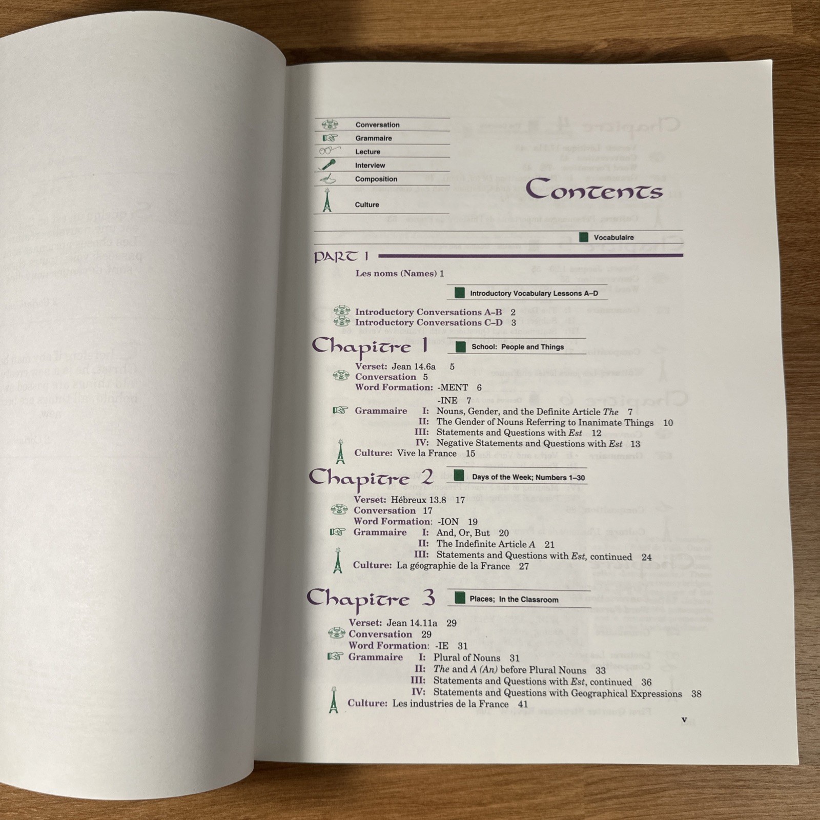 a beka book: FRENCH 1A – Nouveaux Chemins by Steven A Guemann VG